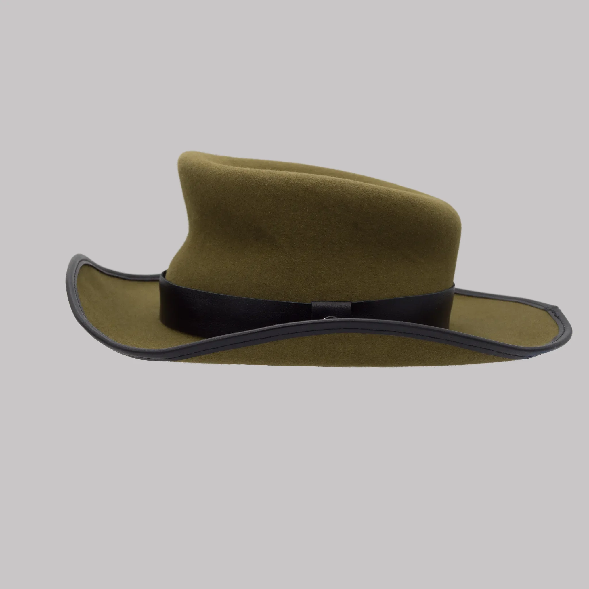 The captain hat in green color