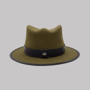 The King hat in green color